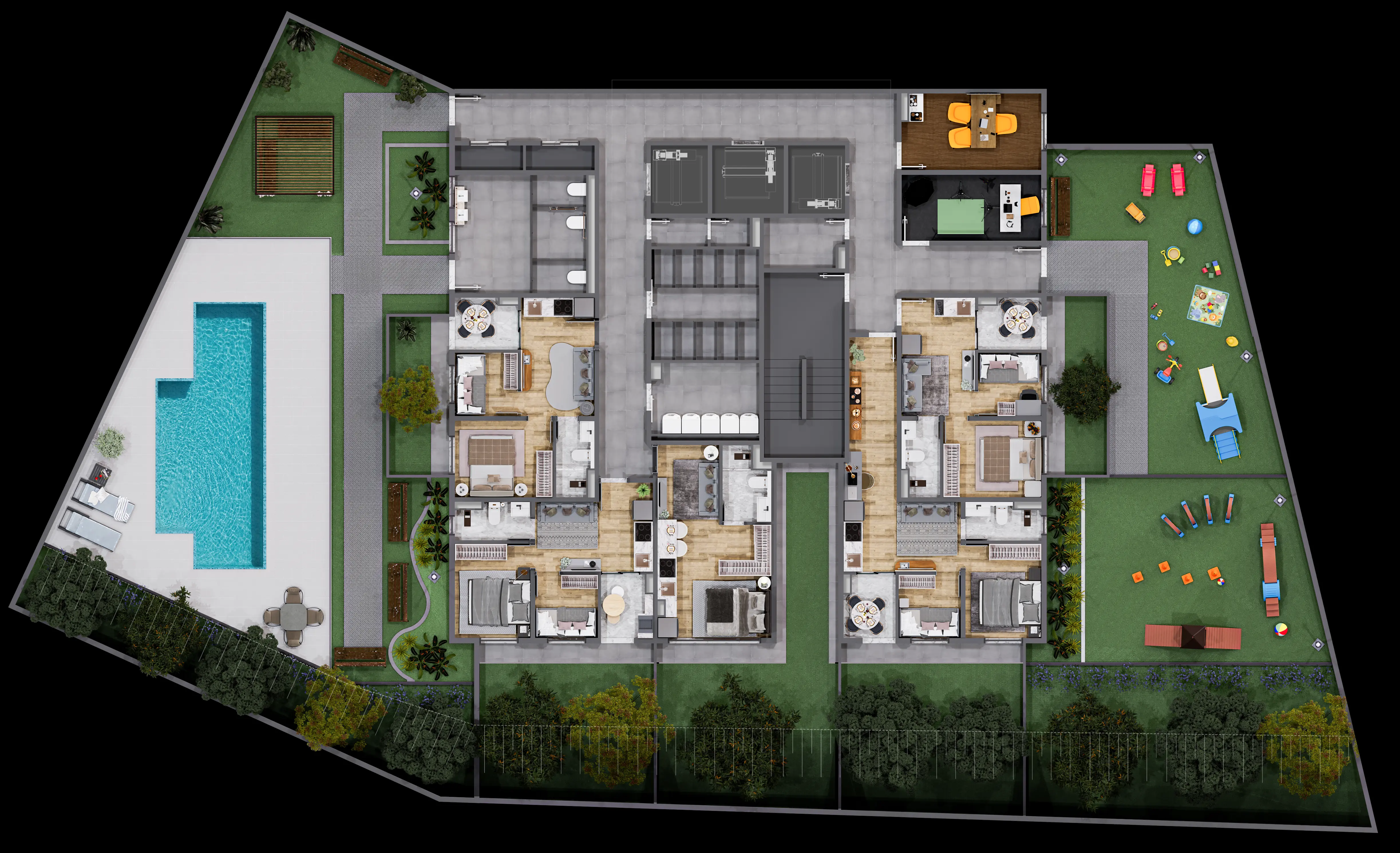 Planta humanizada — Área Geral
